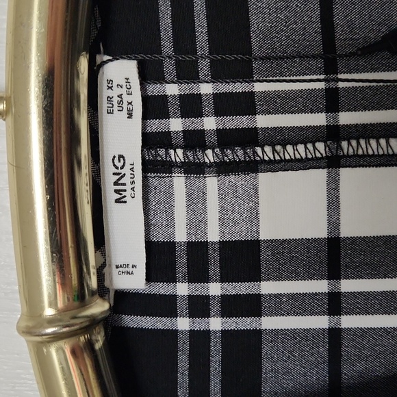 Mango Plaid Button Up Dress - Picture 5 of 9